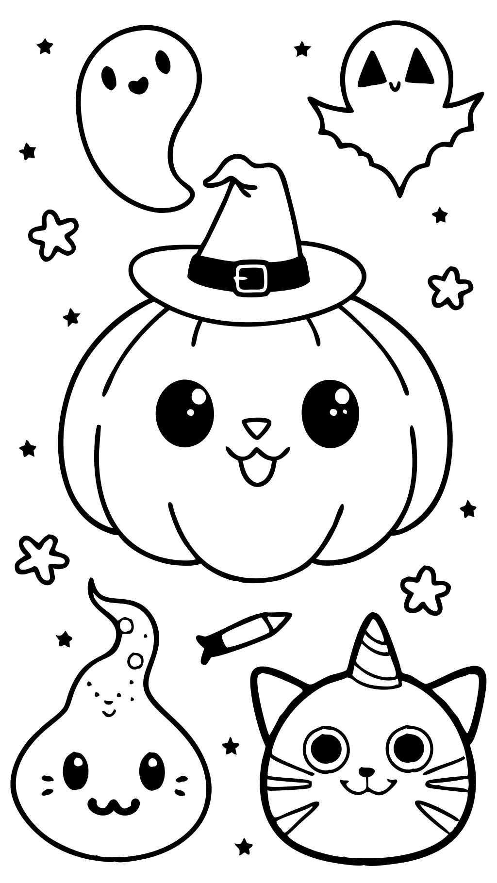 cute halloween printable coloring pages